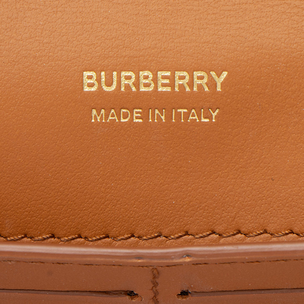 Burberry Calfskin TB Continental Wallet