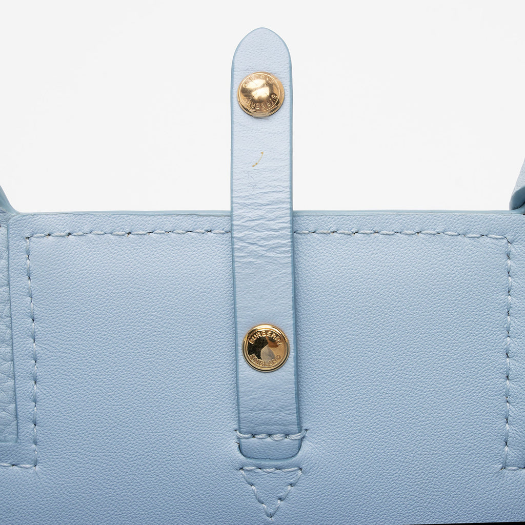 Burberry Calfskin TB Frances Mini Tote (SHF-Wks8mQ)