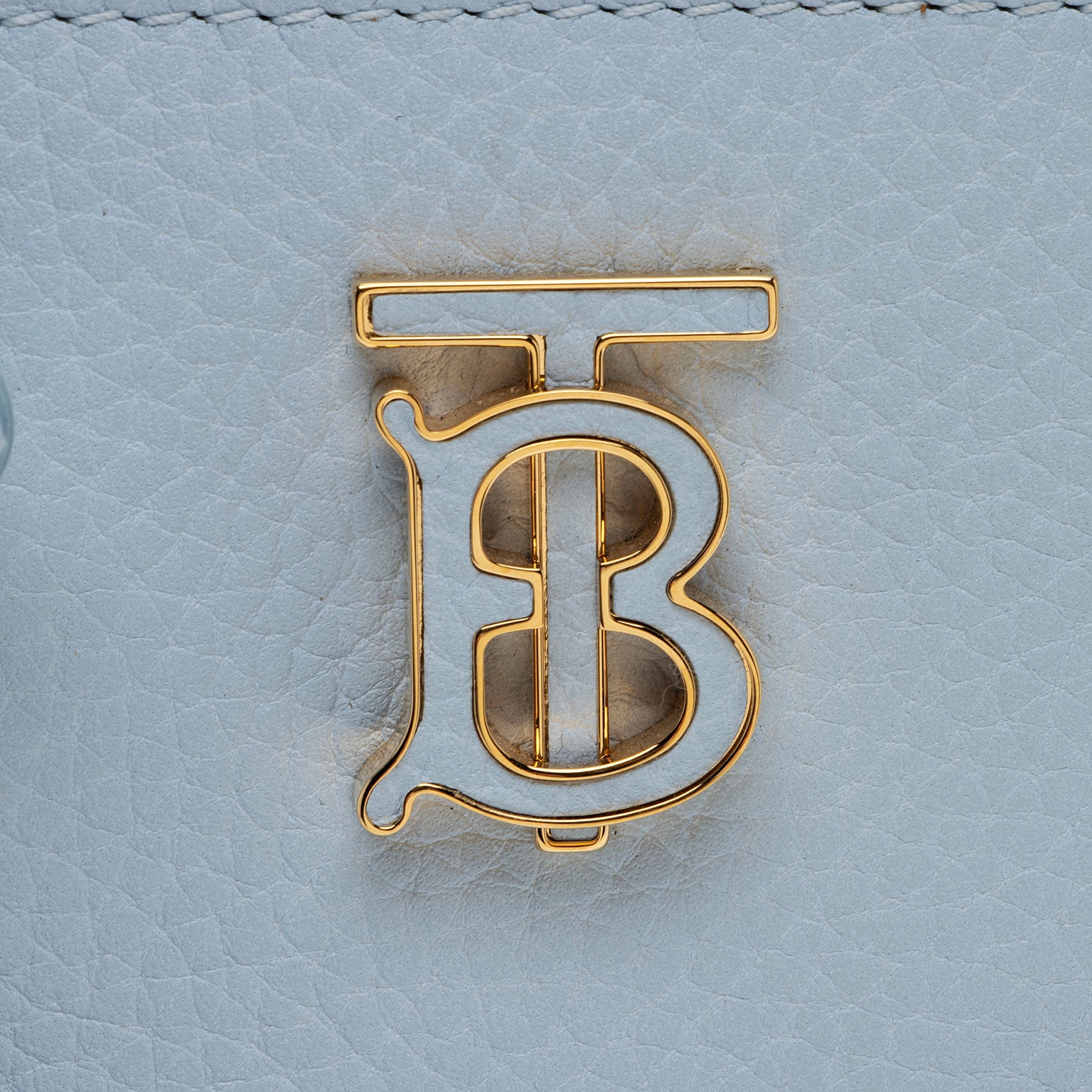 Burberry Calfskin TB Frances Mini Tote (SHF-Wks8mQ)