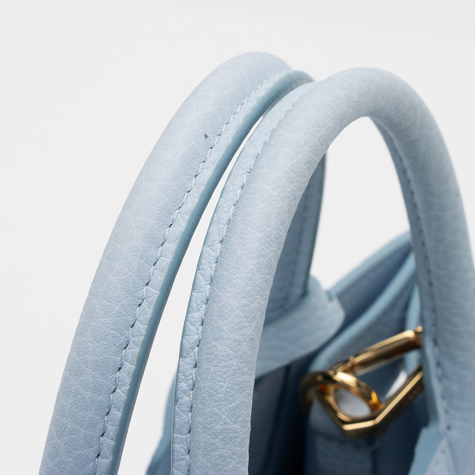 Burberry Calfskin TB Frances Mini Tote (SHF-Wks8mQ)
