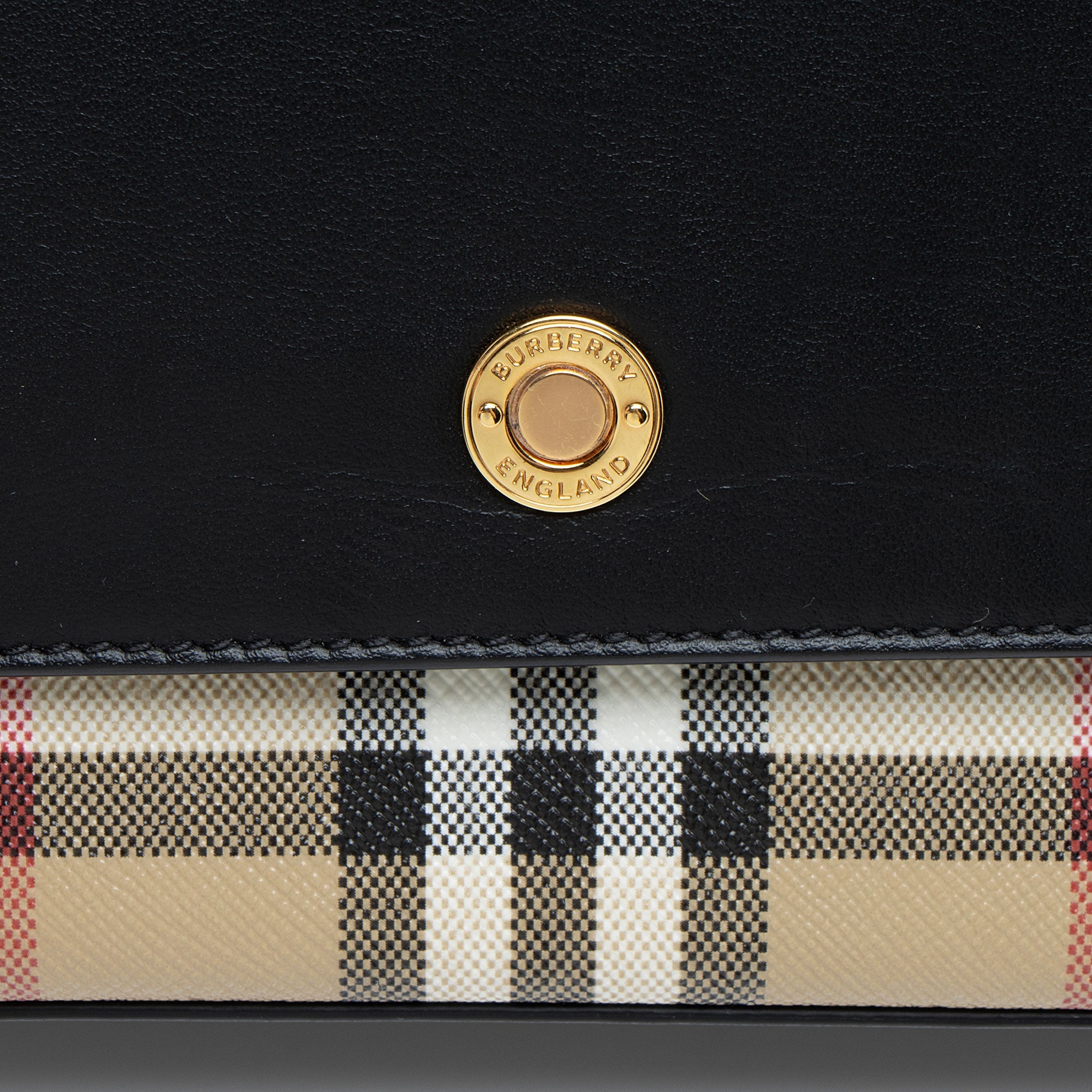 Burberry Calfskin Vintage Check Hampshire Small Crossbody