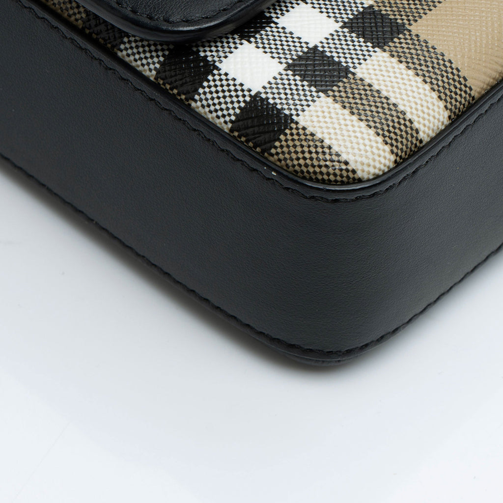 Burberry Calfskin Vintage Check Hampshire Small Crossbody