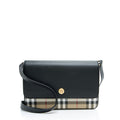 Burberry Calfskin Vintage Check Hampshire Small Crossbody