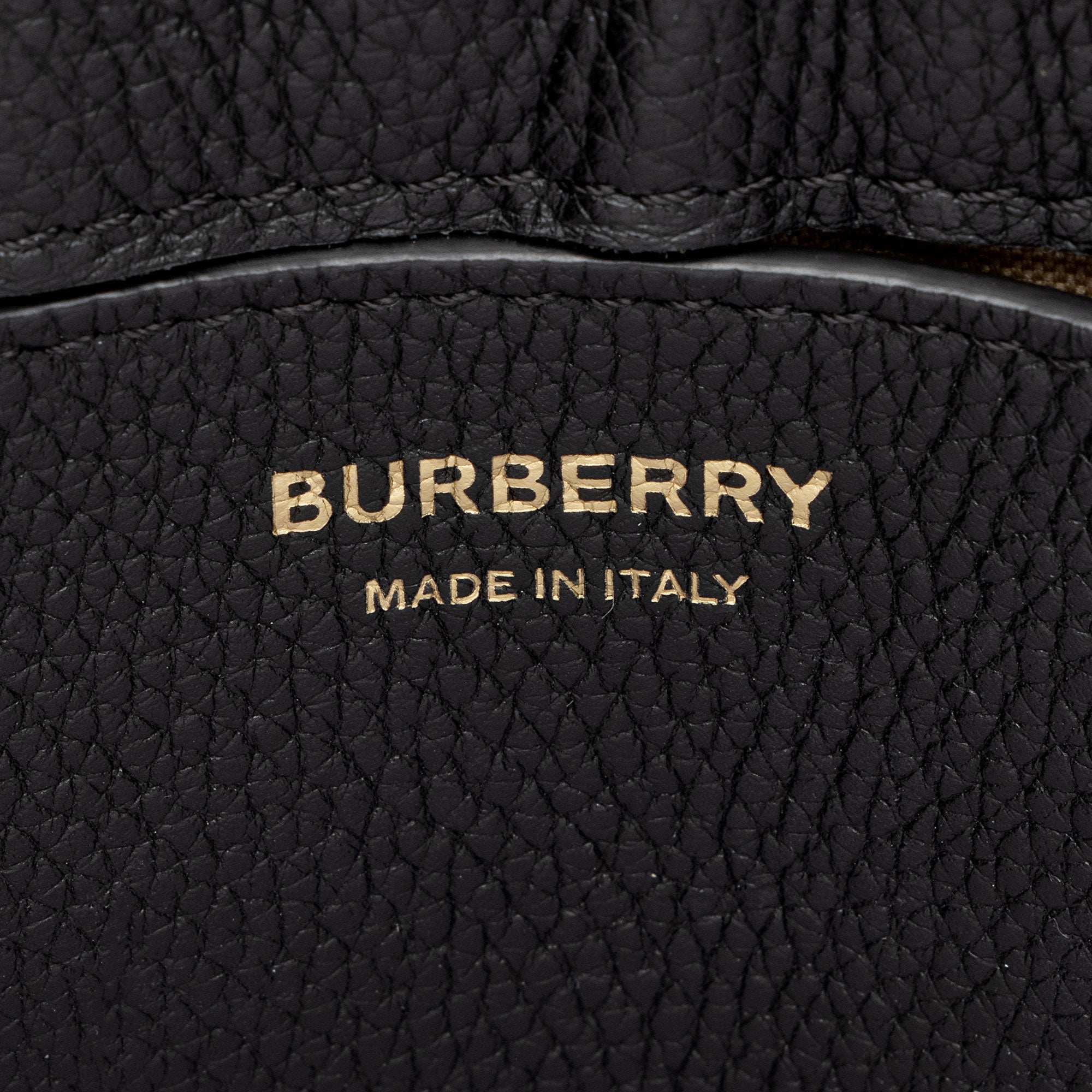 Burberry Calfskin Vintage Check Note Bag