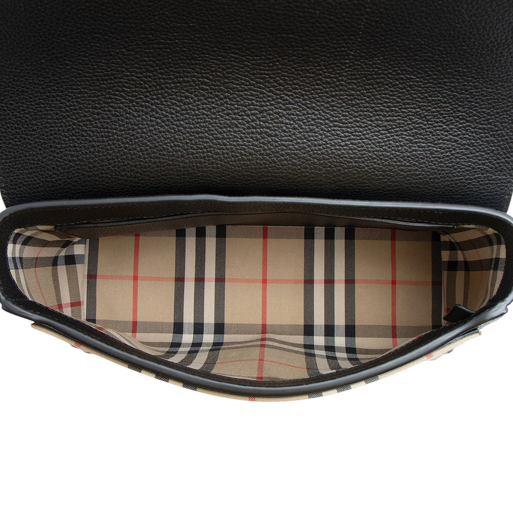 Burberry Calfskin Vintage Check Note Bag (SHF-KWAf0f)