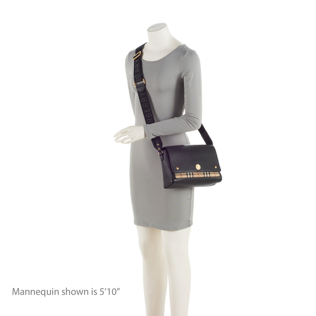 Burberry Calfskin Vintage Check Note Bag