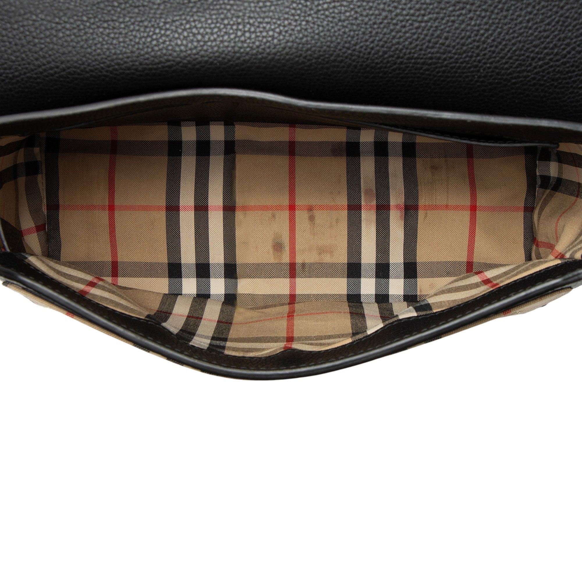 Burberry Calfskin Vintage Check Note Bag