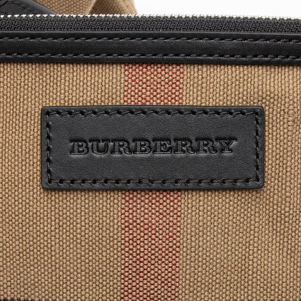 Burberry Canvas Check Ashby Mini Hobo (SHF-23360)