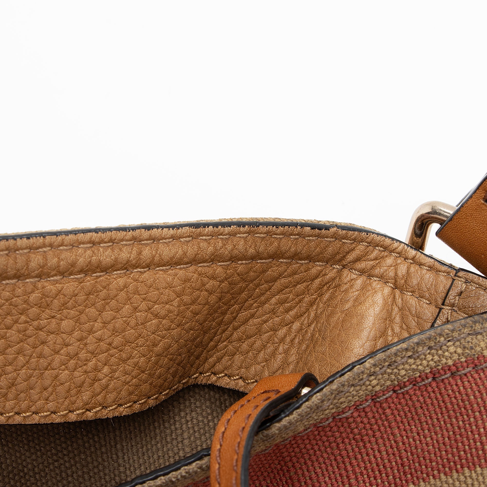 Burberry Canvas Check Ashby Mini Hobo (SHF-NypDEp)