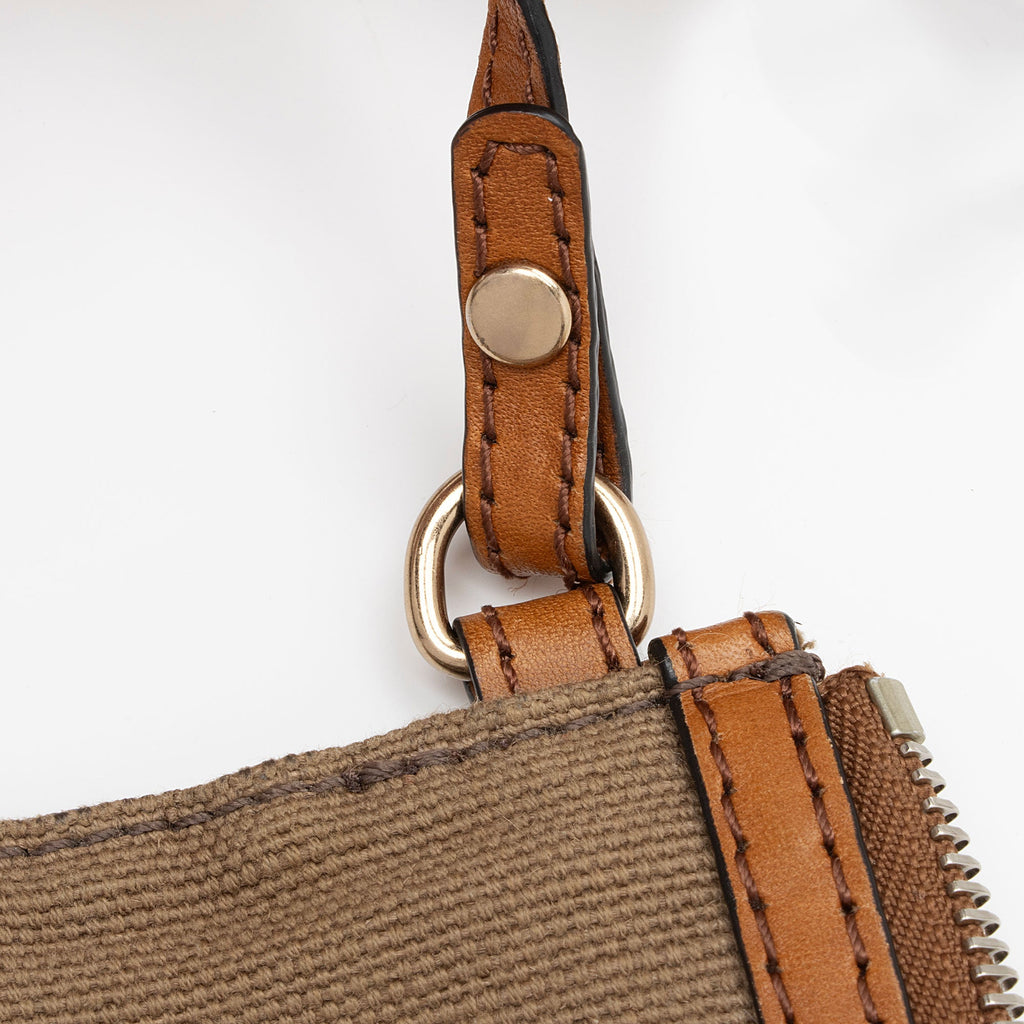 Burberry Canvas Check Ashby Mini Hobo (SHF-NypDEp)