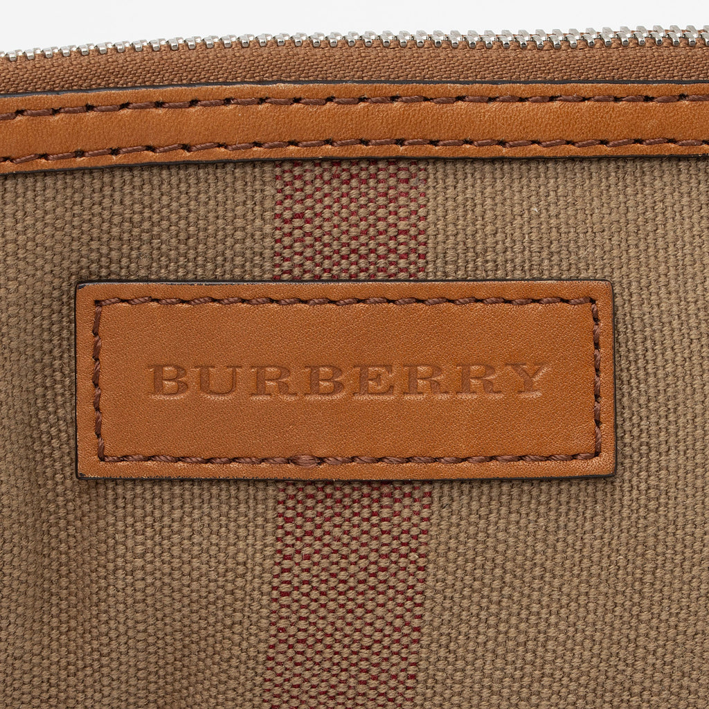 Burberry Canvas Check Ashby Mini Hobo (SHF-NypDEp)