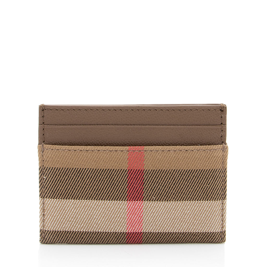 Burberry Canvas Check Card Case