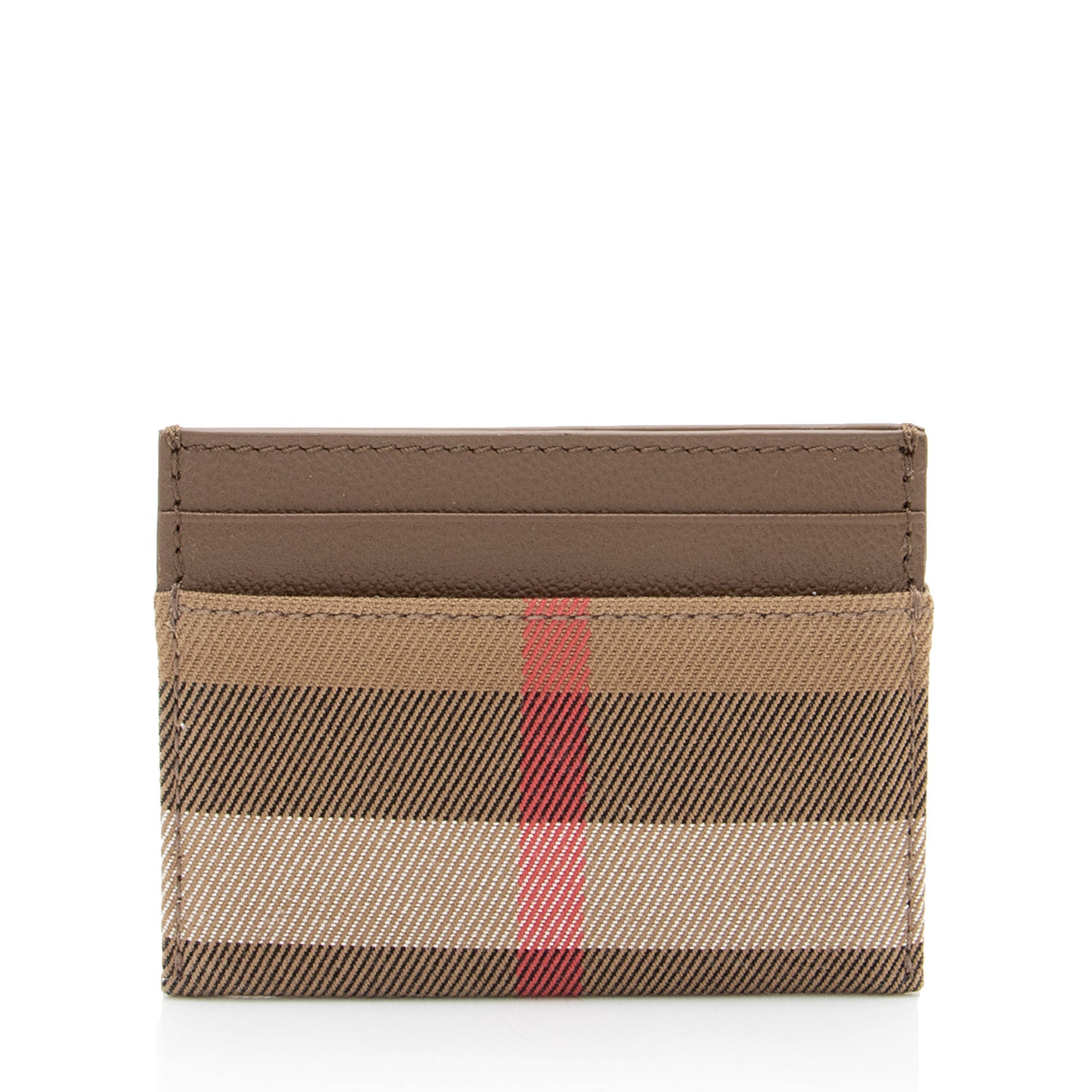 Burberry Canvas Check Card Case