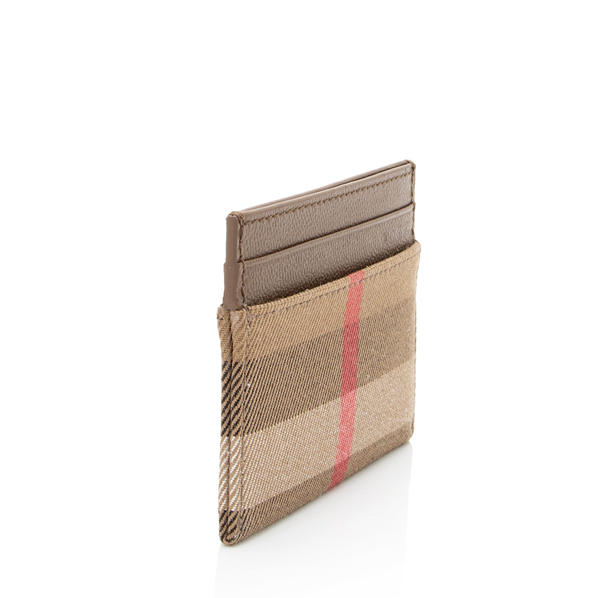 Burberry Canvas Check Card Case