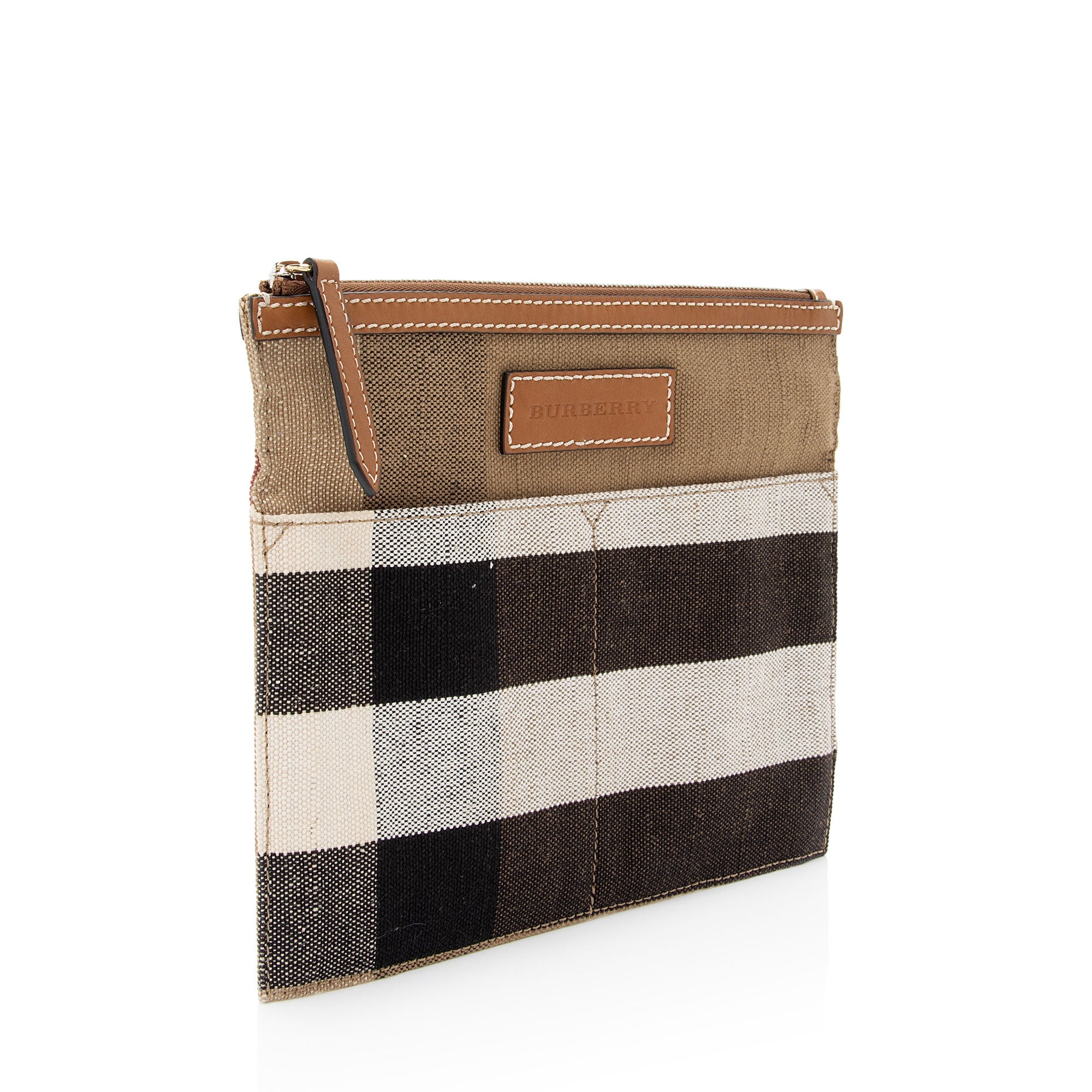 Burberry Canvas Check Pochette (SHF-ejmiF2)