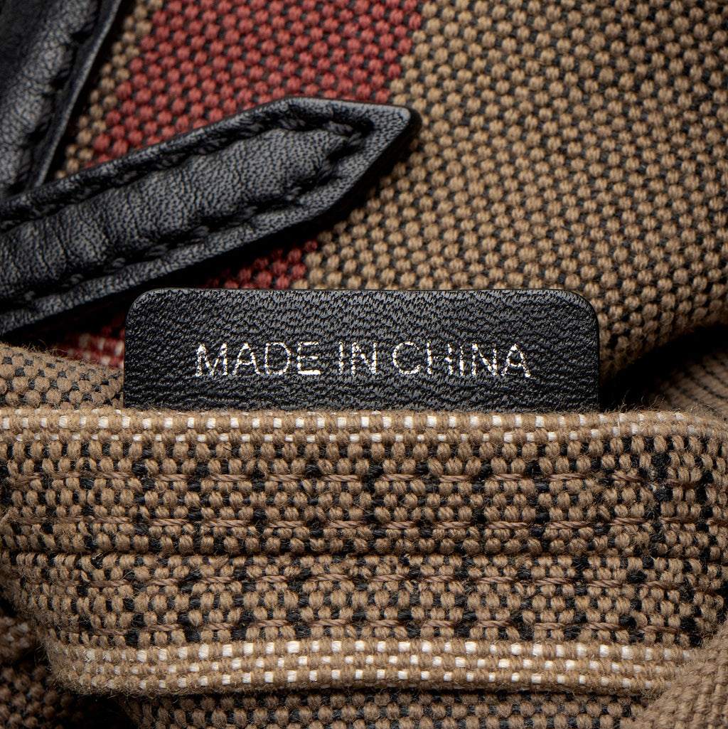 Burberry Canvas Check Susanna Bucket Bag (SHF-Oe6esk)