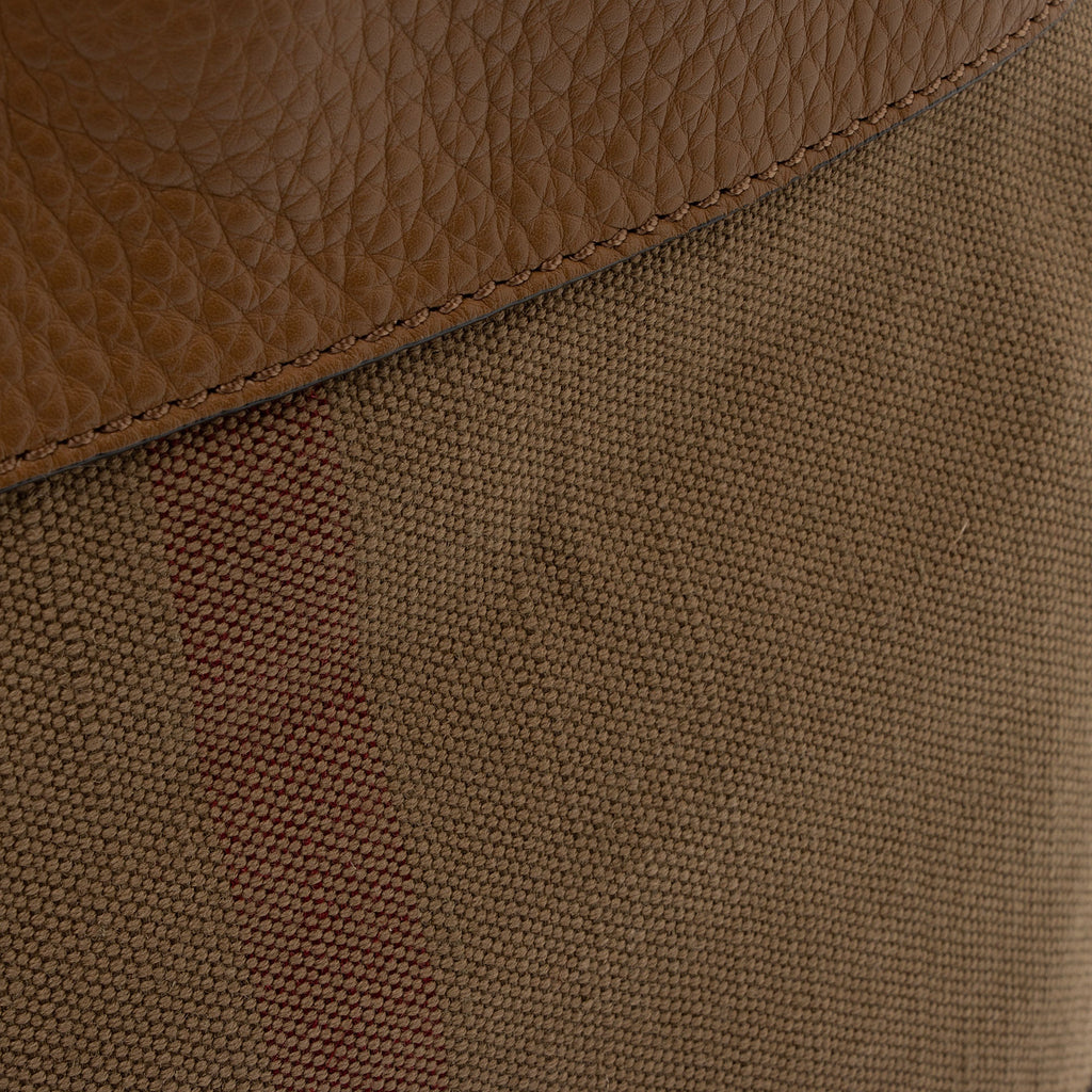Burberry Canvas Check Tassel Ashby Medium Hobo (SHF-KQF93d)