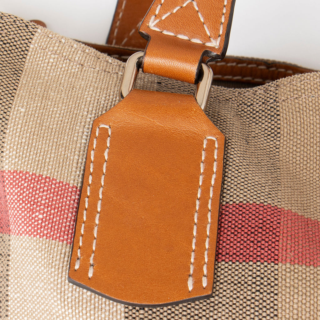Burberry Canvas Check Tottenham Medium Tote