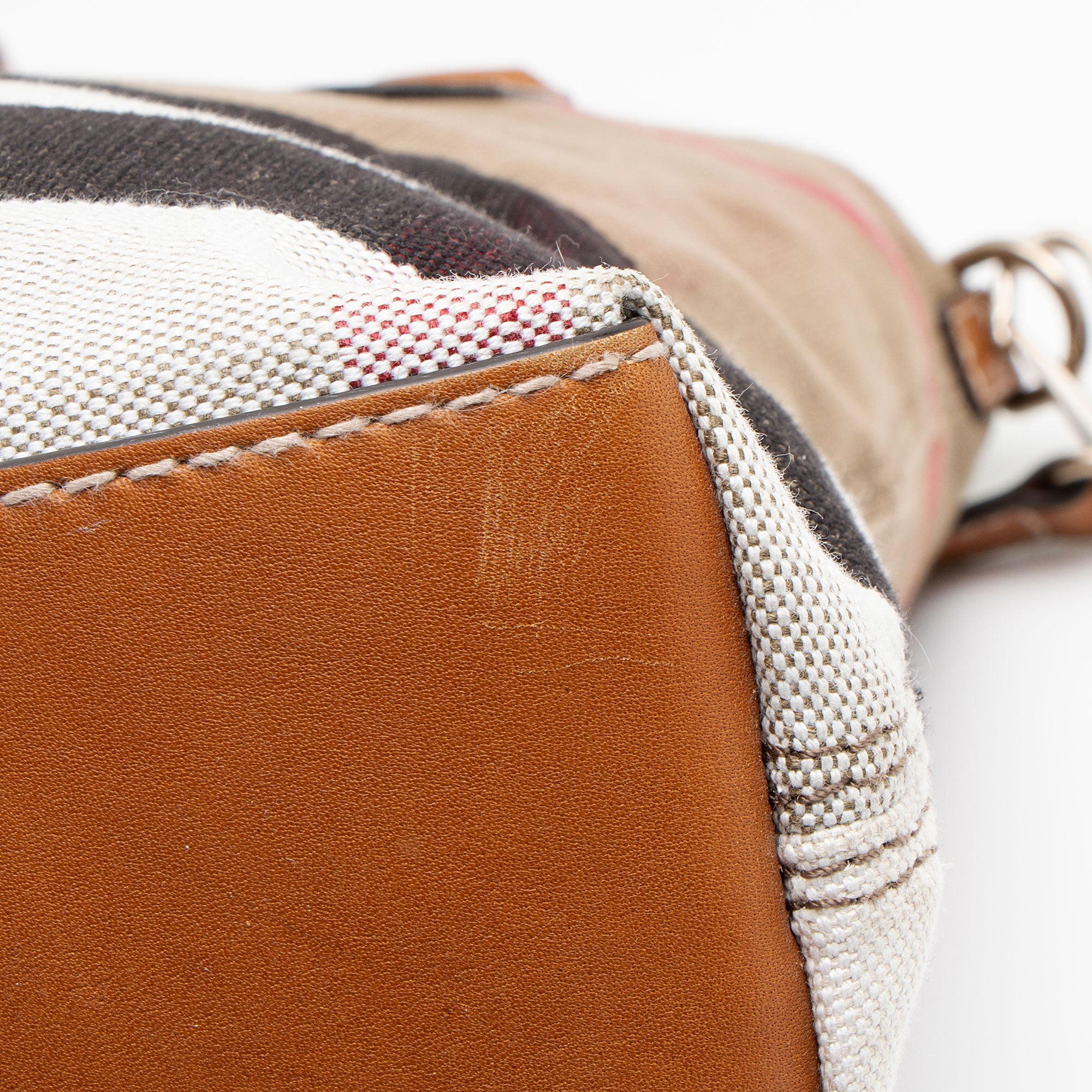 Burberry Canvas Check Tottenham Medium Tote