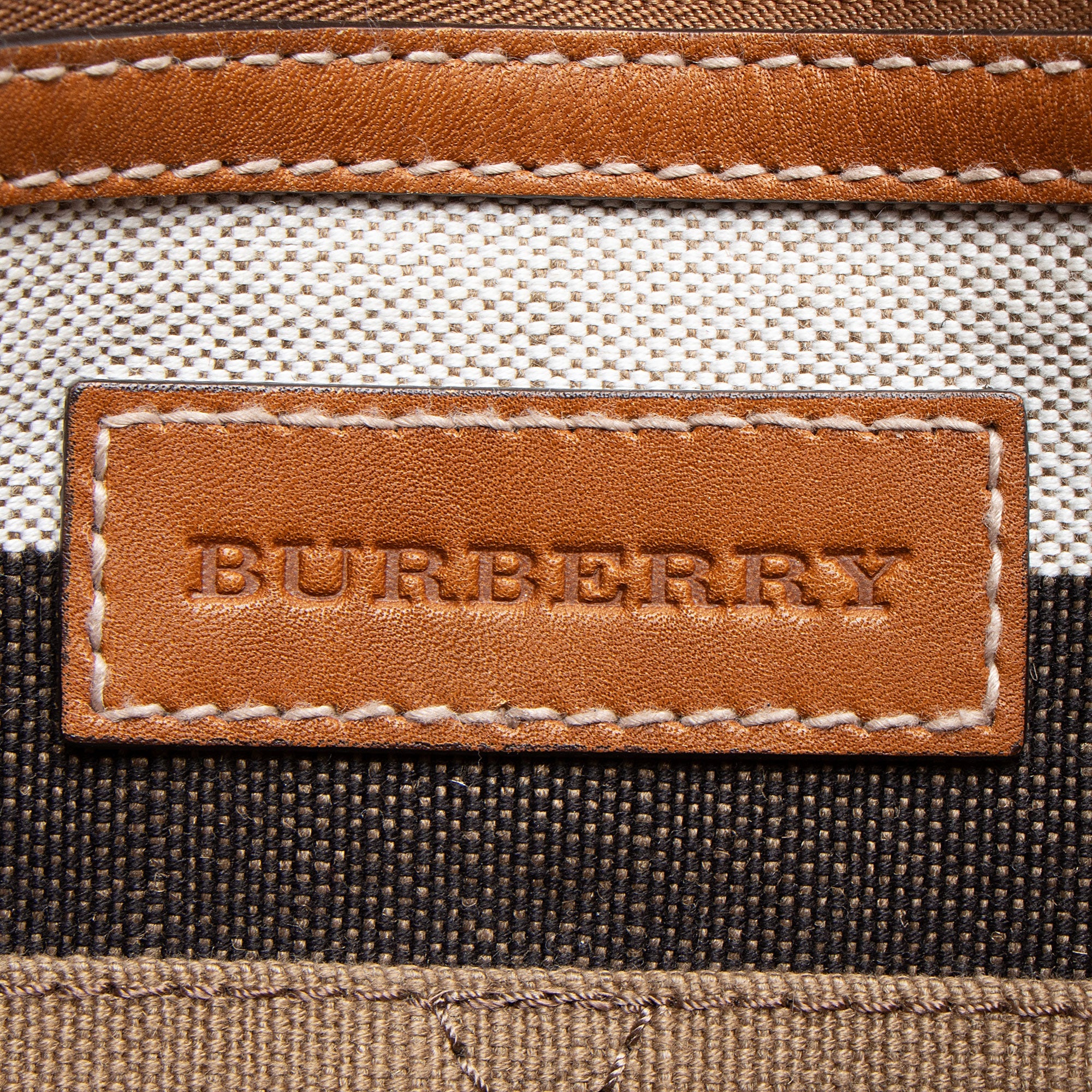 Burberry Canvas Check Tottenham Medium Tote