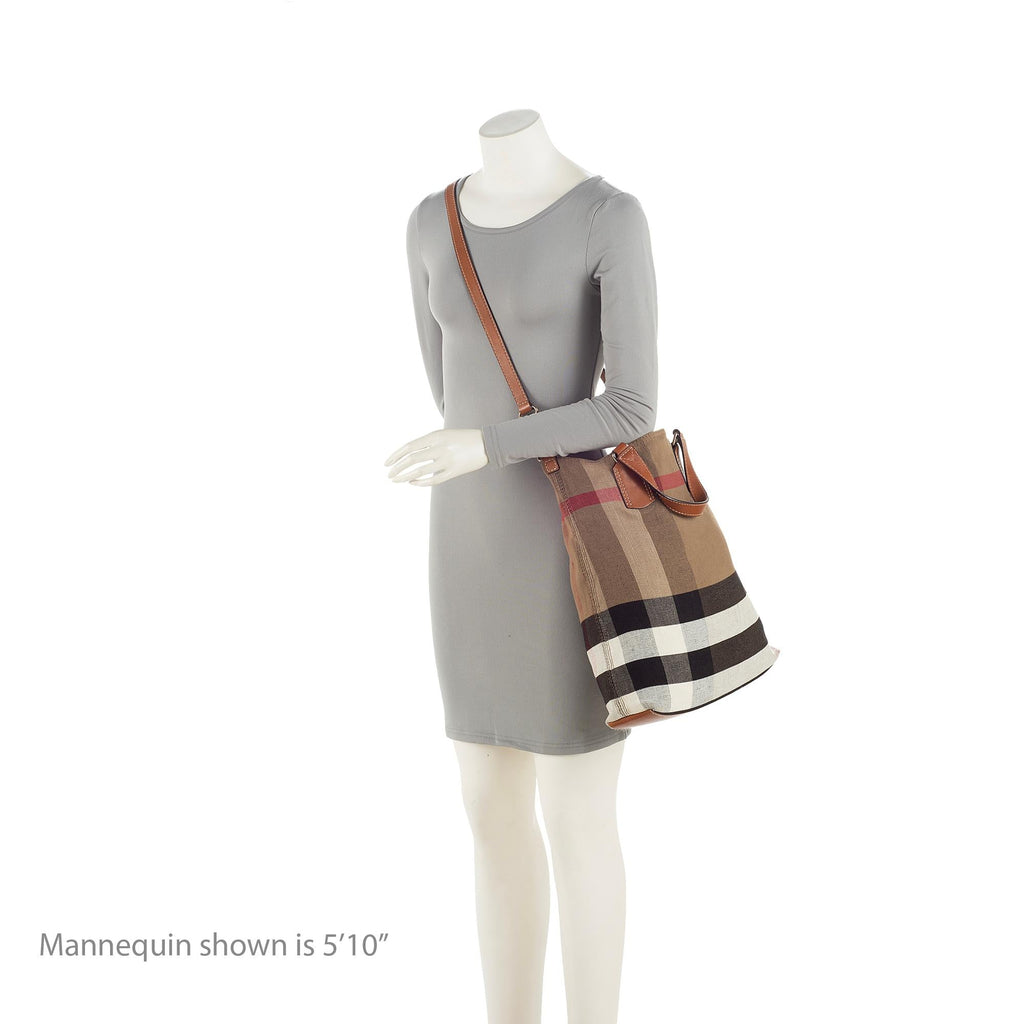 Burberry Canvas Check Tottenham Medium Tote