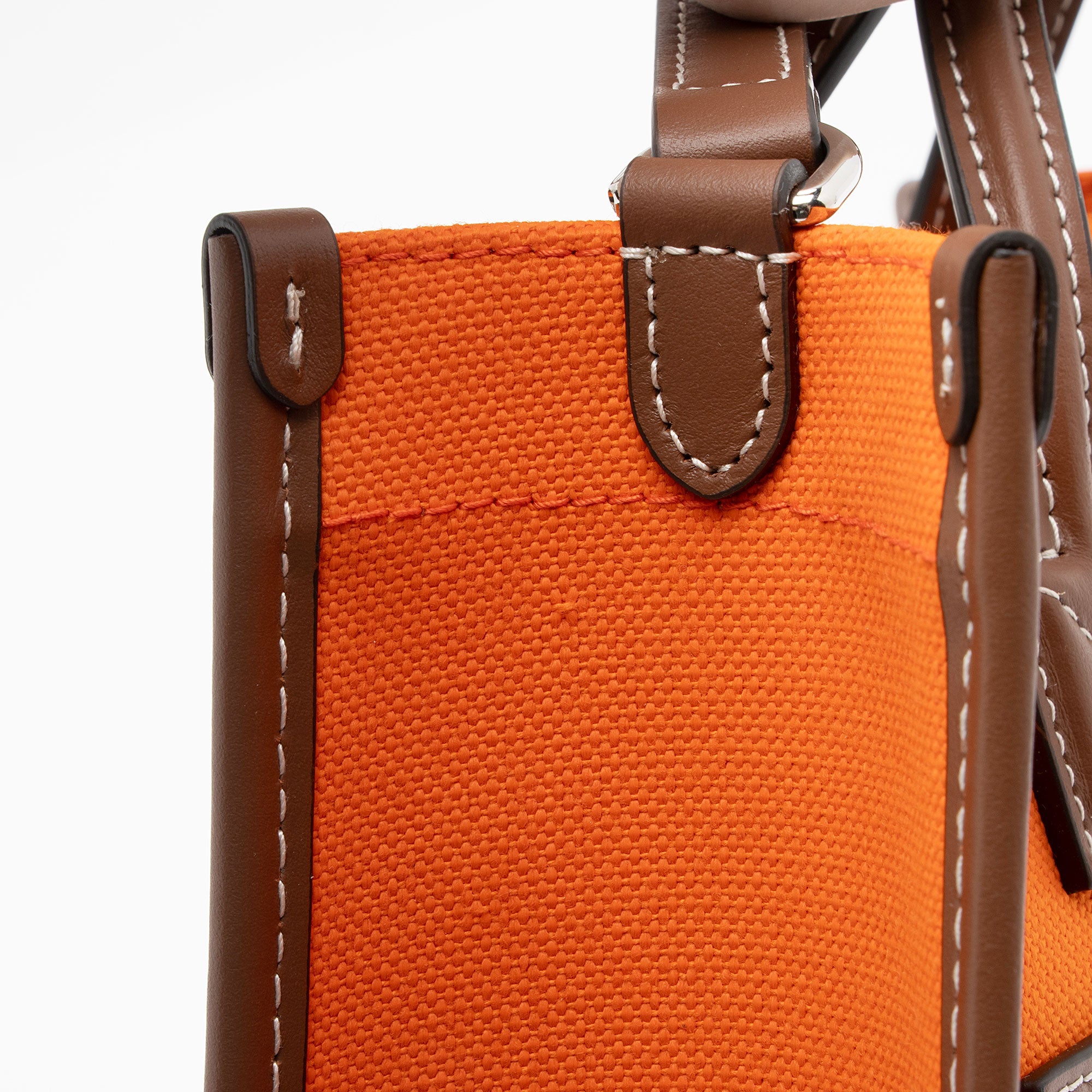 Burberry Canvas Freya Horseferry Mini Tote