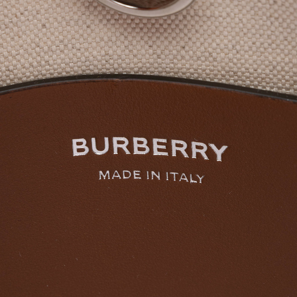 Burberry Canvas Freya Horseferry Mini Tote
