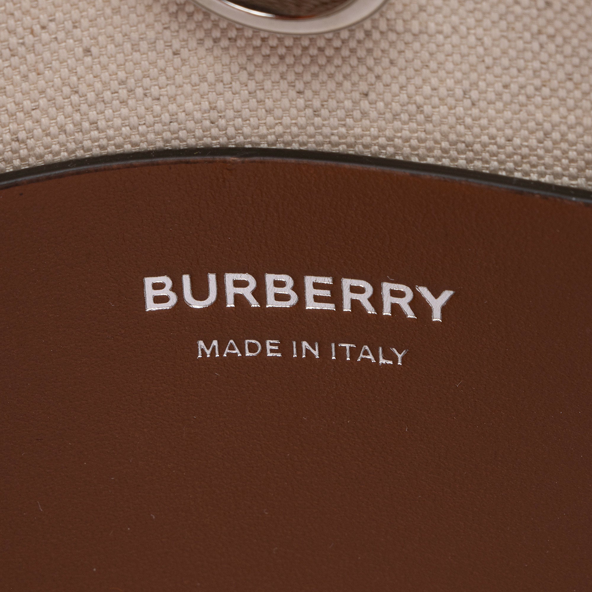 Burberry Canvas Freya Horseferry Mini Tote