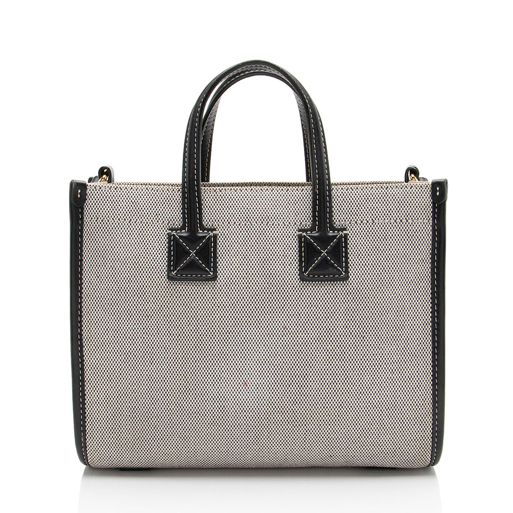Burberry Canvas Freya Horseferry Mini Tote