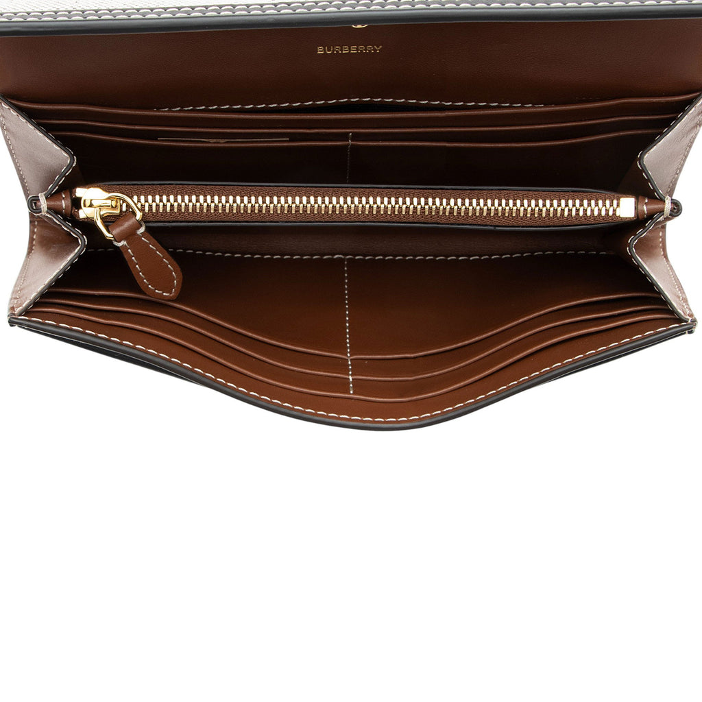 Burberry Canvas Horseferry Halton Continental Wallet