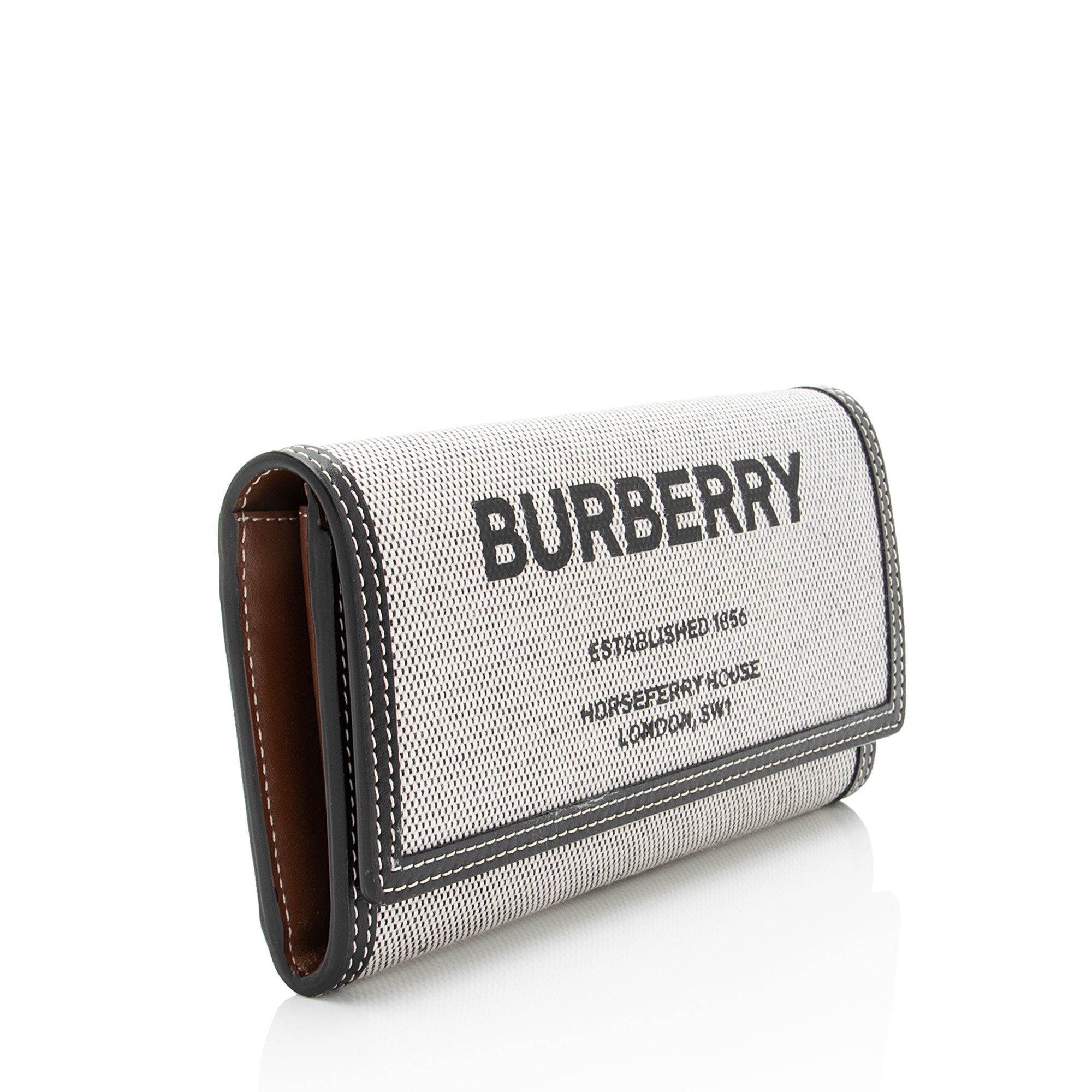 Burberry Canvas Horseferry Halton Continental Wallet
