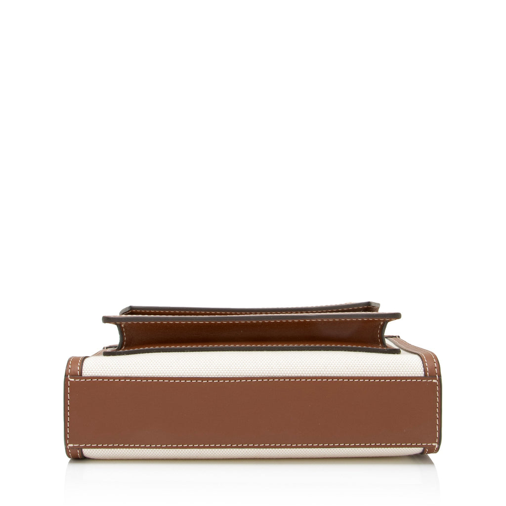Burberry Canvas Horseferry Mini Pocket Tote (SHF-23255)
