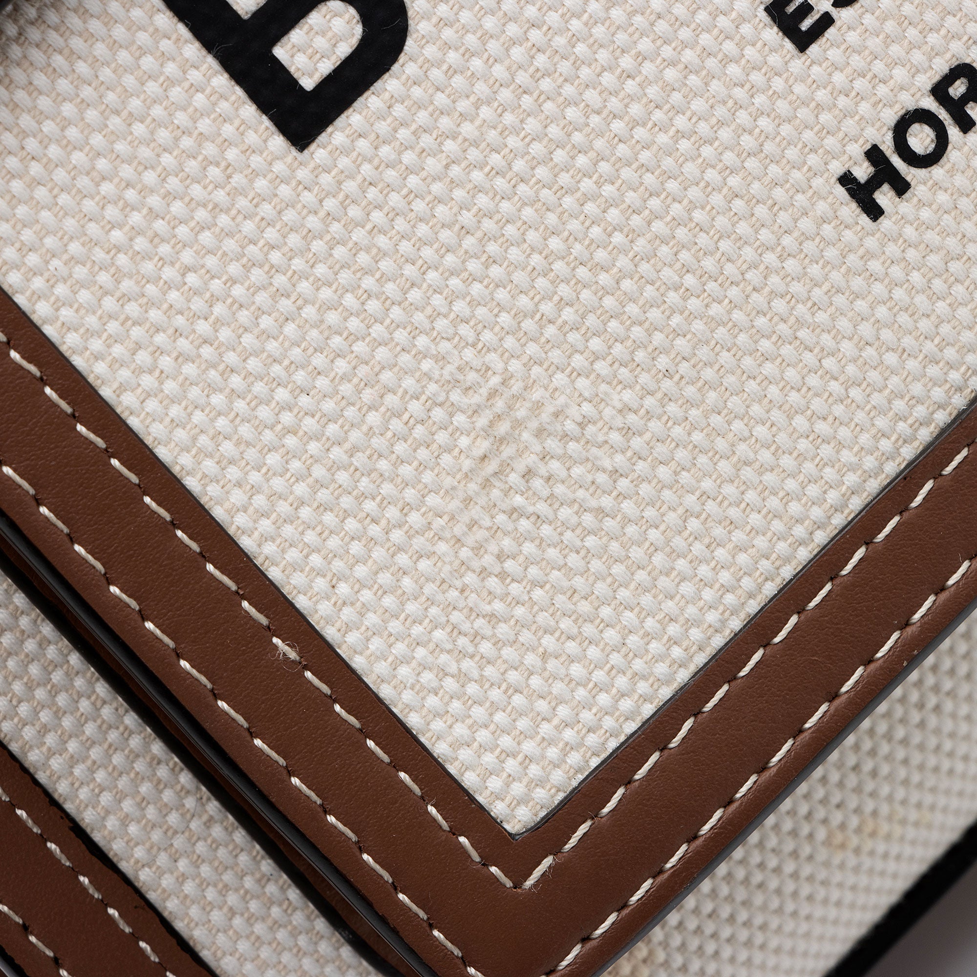 Burberry Canvas Horseferry Mini Pocket Tote (SHF-We79K5)