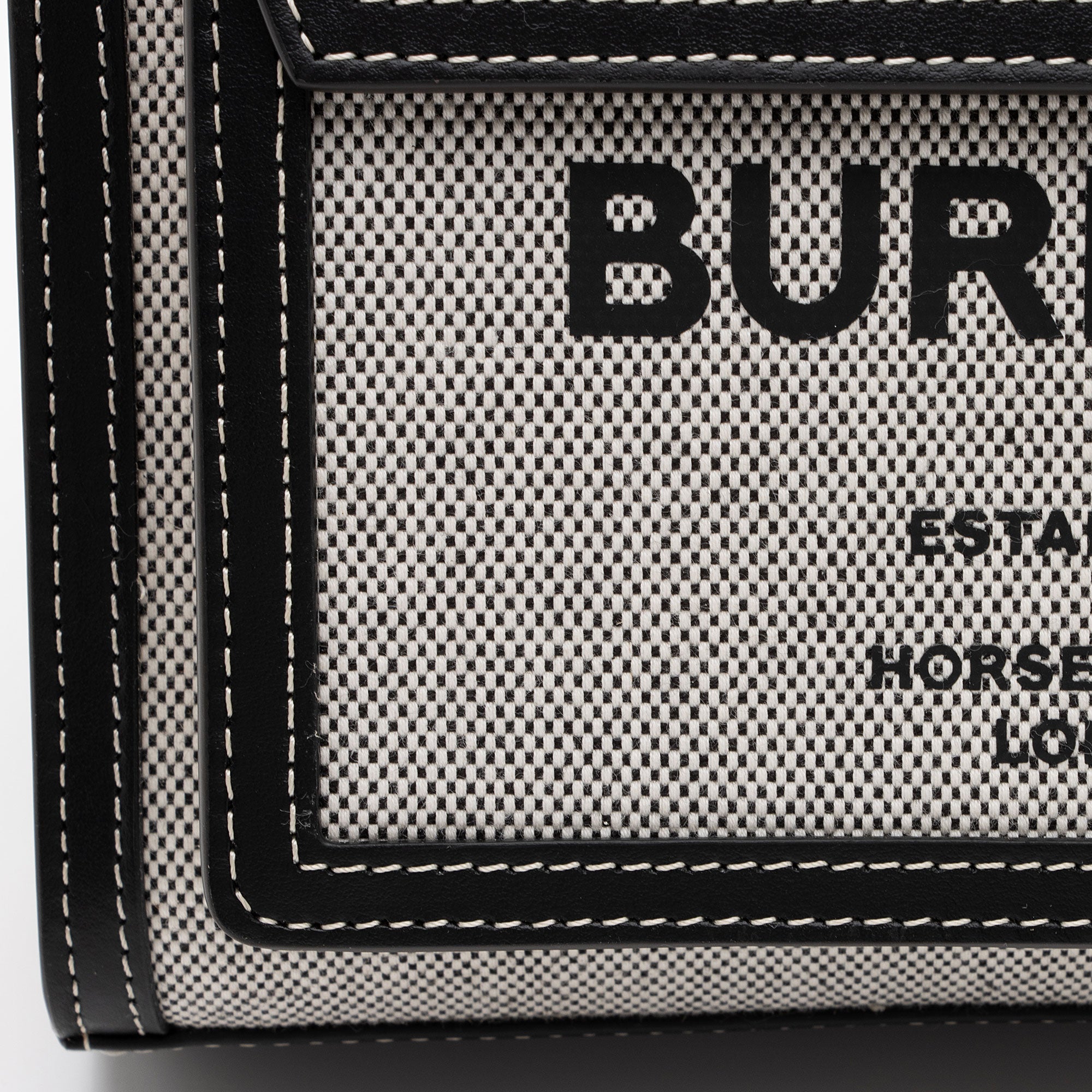 Burberry Canvas Horseferry Mini Pocket Tote (SHF-P7WK3S)
