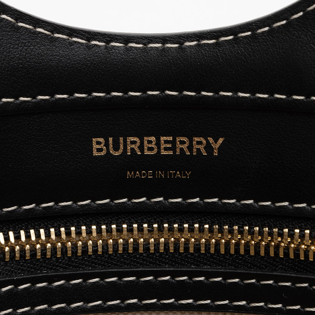 Burberry Canvas Horseferry Mini Pocket Tote (SHF-P7WK3S)