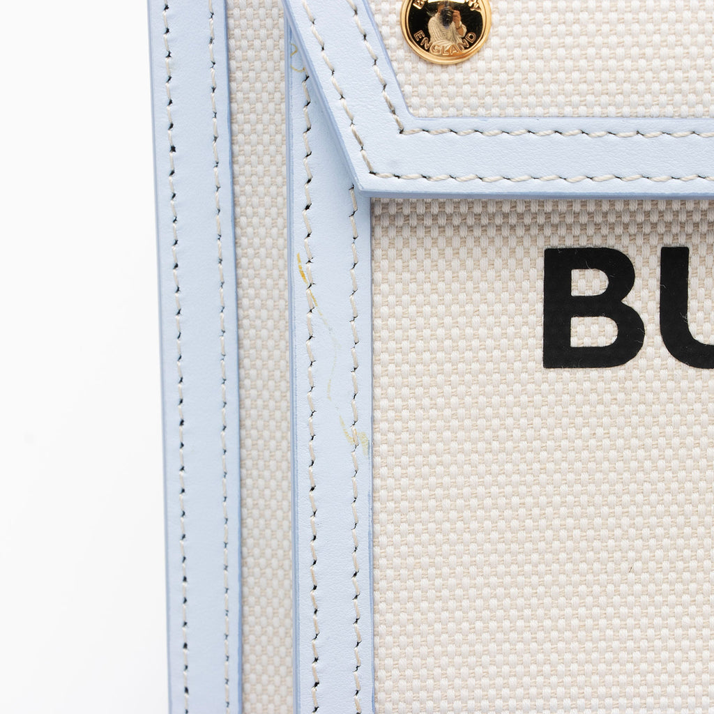 Burberry Canvas Horseferry Mini Pocket Tote (SHF-ebzeOk)