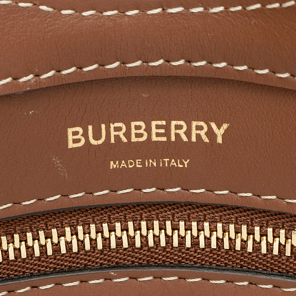 Burberry Canvas Logo Mini Pocket Satchel (SHF-21685)