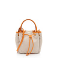 Burberry Canvas TB Drawstring Bucket Bag (SHF-U5ZrIn)