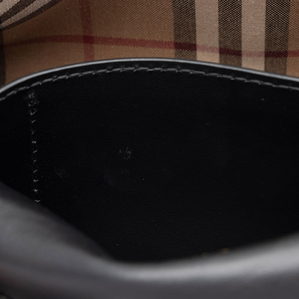 Burberry Cashmere Hackberry Check Note Bag (SHF-mhujpt)