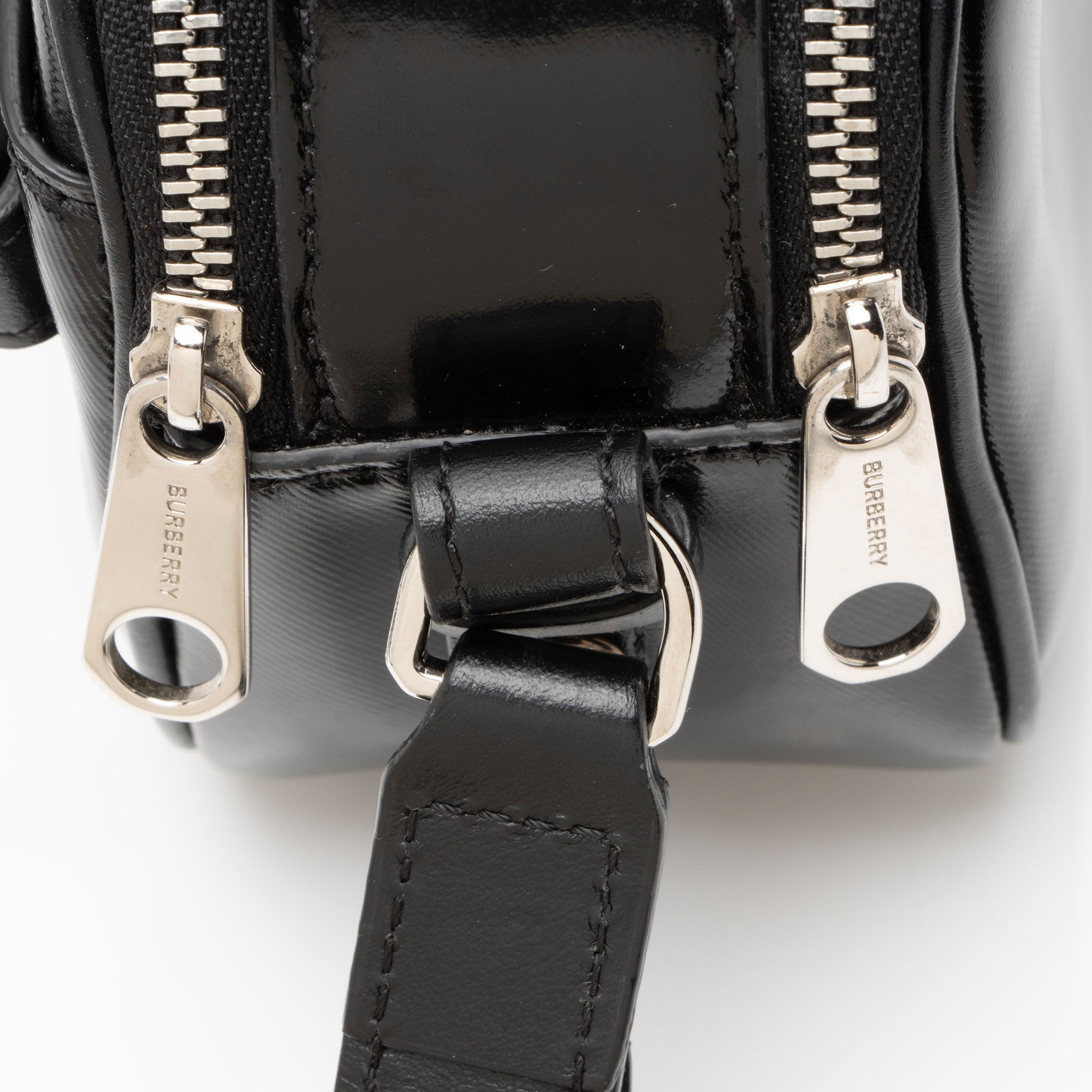 Burberry Coated Canvas Horseferry Print Micro Camera Bag