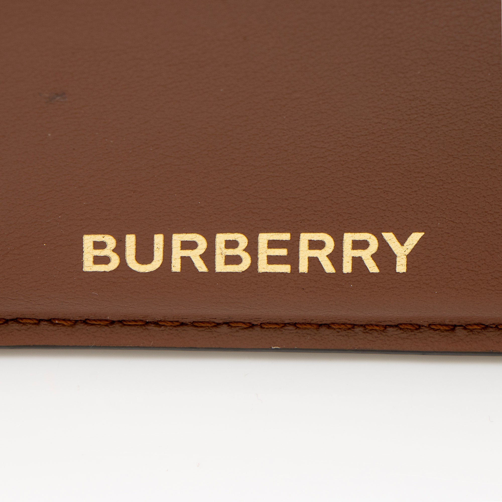 Burberry Coated Canvas T Monogram Trifold Wallet