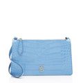 Burberry Croc Embossed Calfskin TB Mini Pouch