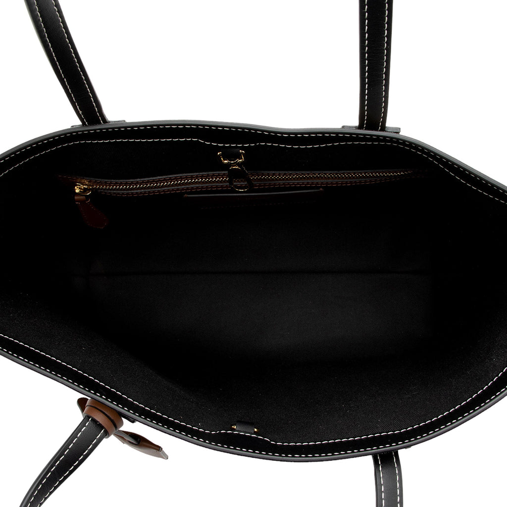 Burberry E-Canvas House Check Denny Medium Tote (SHF-s3ApZG)