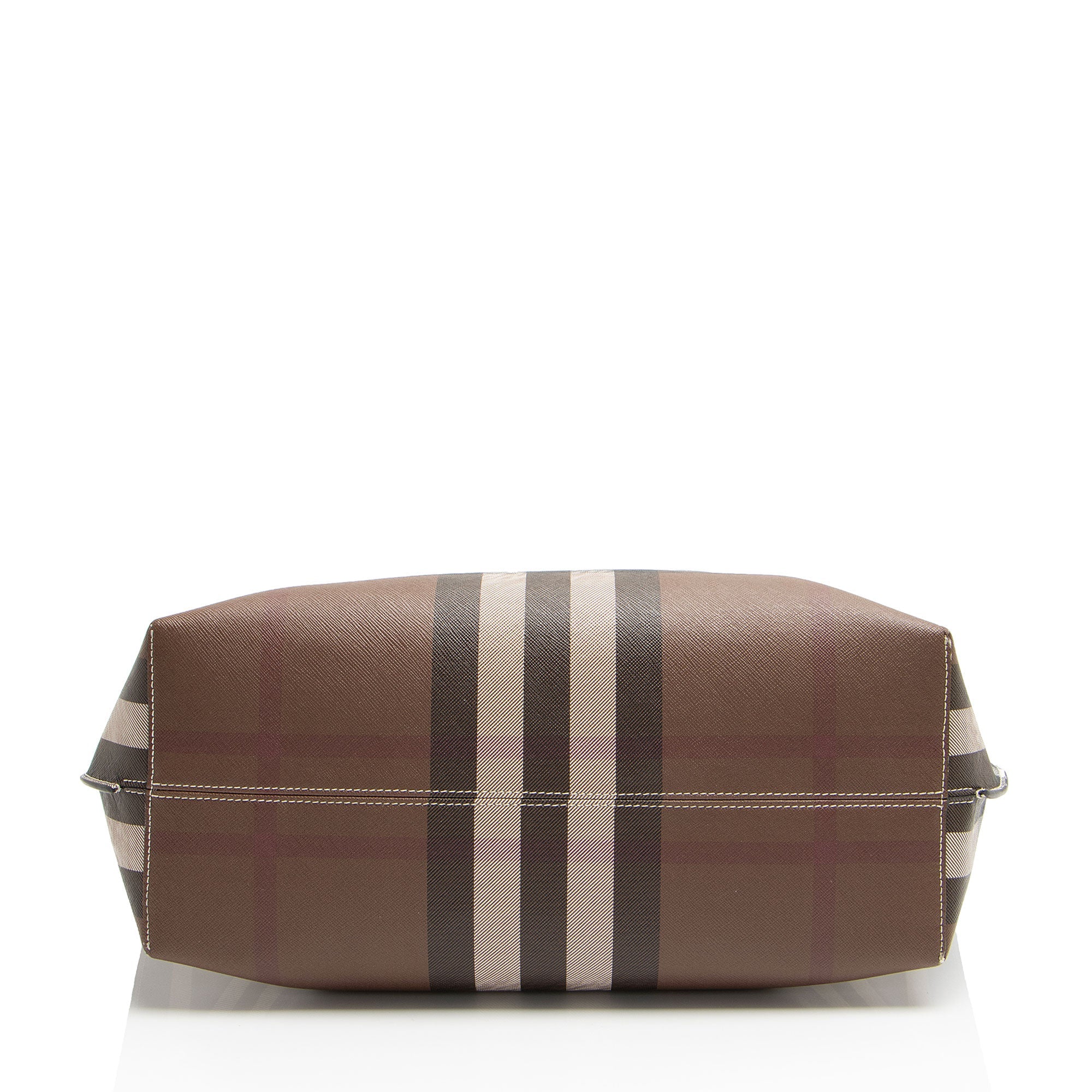 Burberry E-Canvas House Check Denny Medium Tote