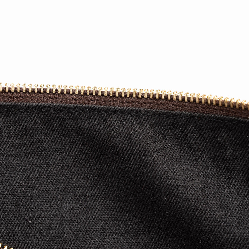 Burberry E-Canvas House Check Medium Bowling Bag (SHF-UWSlxx)