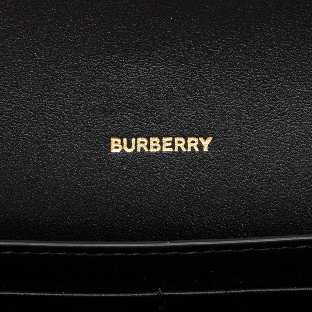 Burberry E-Canvas Icon Stripe Hannah Wallet on Strap (SHF-T6fpoo)