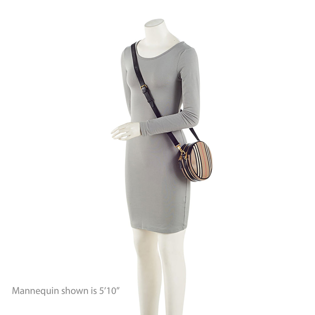 Burberry E-Canvas Icon Stripe Louise Mini Crossbody
