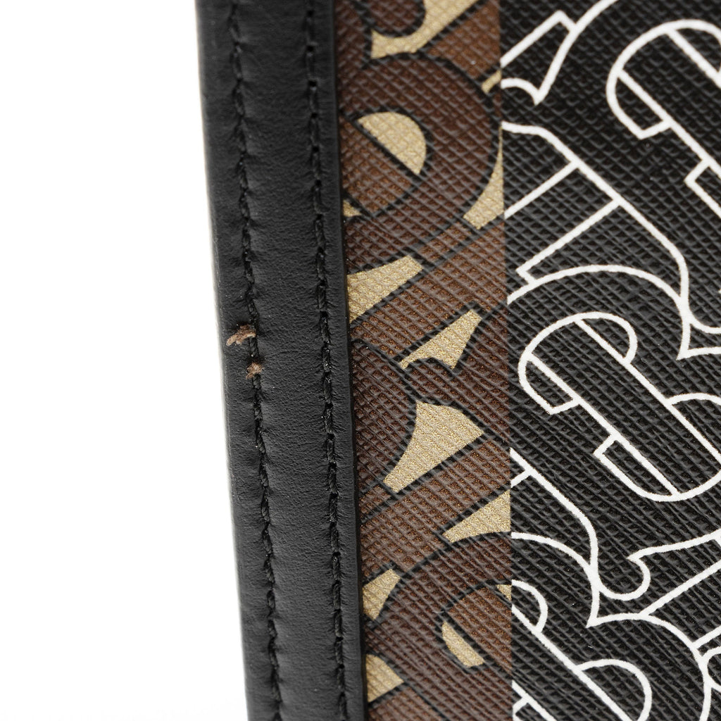 Burberry E-Canvas TB Monogram Stripe Medium Book Tote