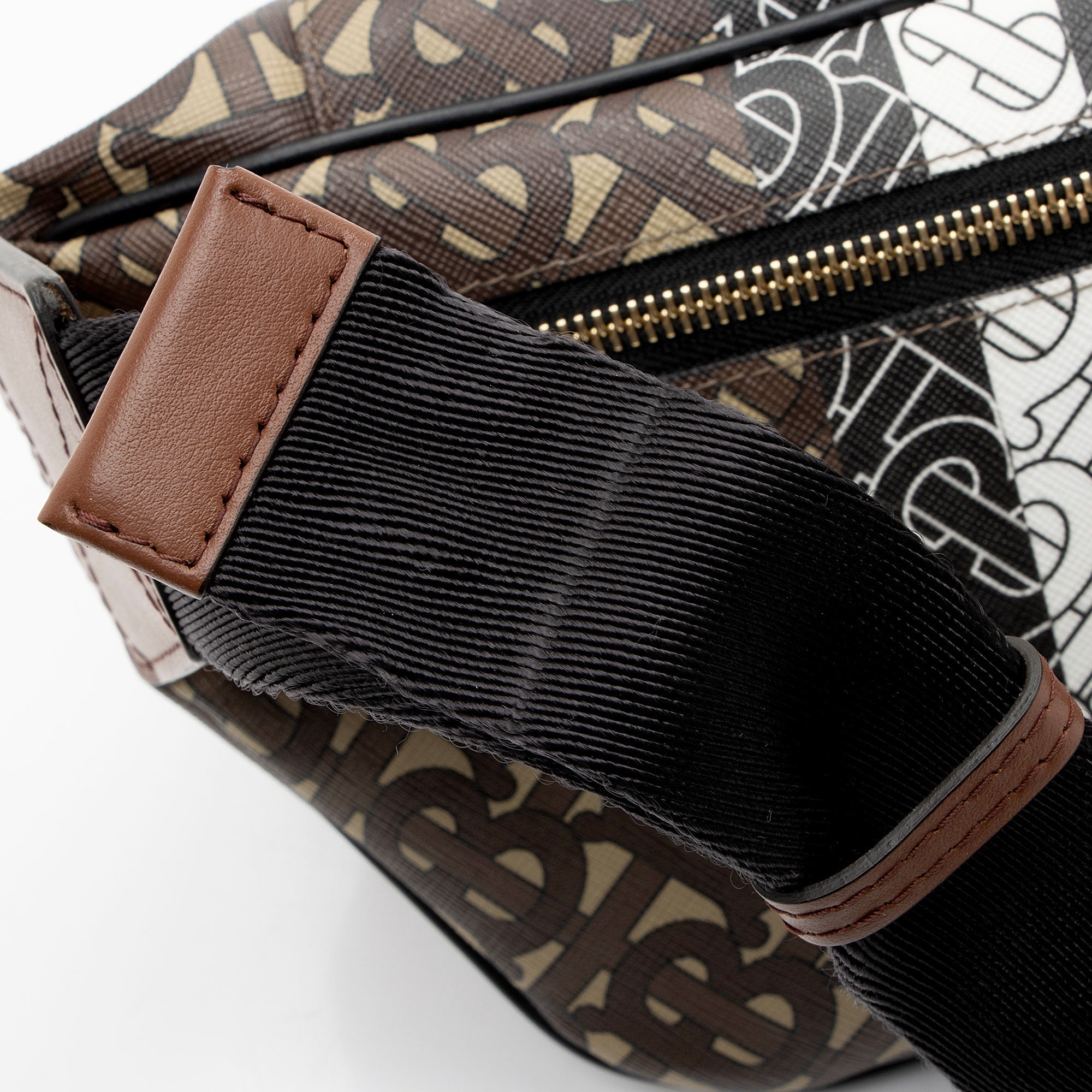 Burberry E-Canvas TB Monogram Stripe Sonny Bum Bag