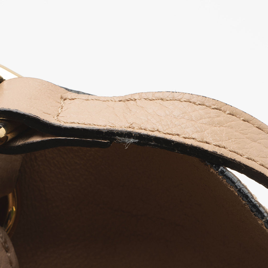 Burberry Embossed Check Leather Canterbury Small Tote (SHF-HNgQeT)